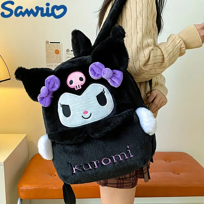 Sanrio Kuromi iki Gözlü Peluş Çanta